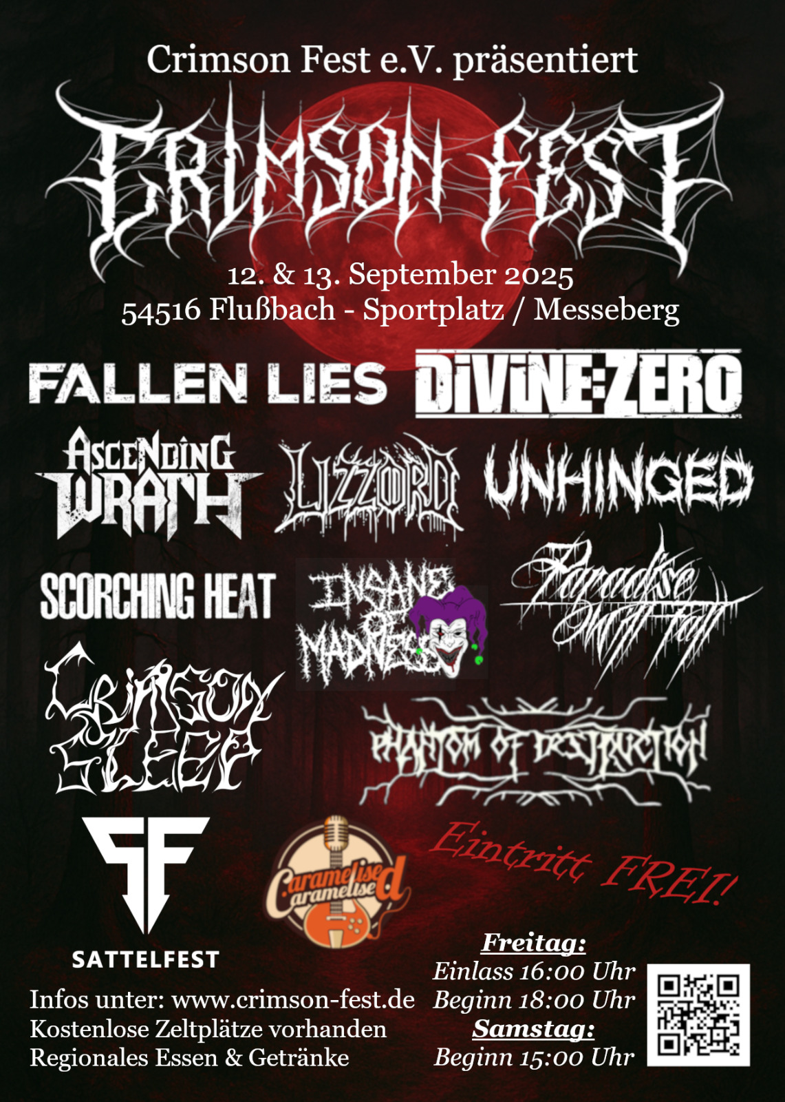 Festival Flyer - Crimson Fest 2025 - 12.09.2025 - 13.09.2025 - Flußbach